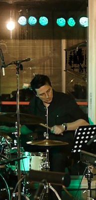 Pascal playing Drums